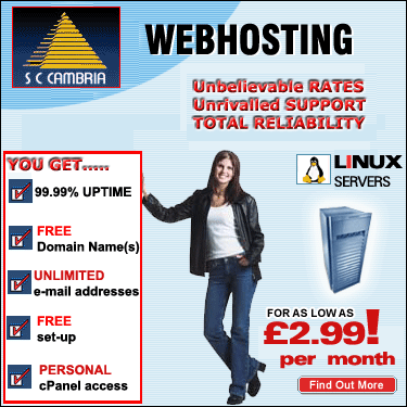 click for more information about our HOSTING PLANS